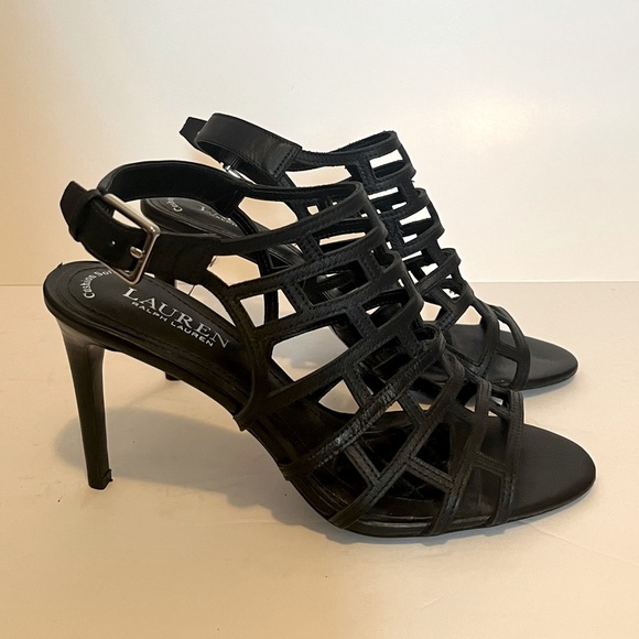 Lauren Ralph Lauren Shoes - Lauren Ralph Lauren Sandra Strappy Black Heels